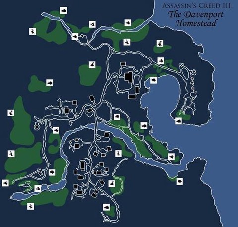 刺客信条3怎么定位