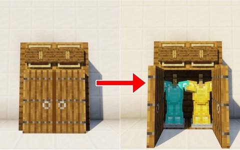 我的世界衣柜怎么做[图1]